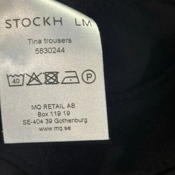 STOCKH LM Trousers Tina Pant Skinny Leg Pull On Casual Black Size 38 / 8 NWT - Picture 8 of 13